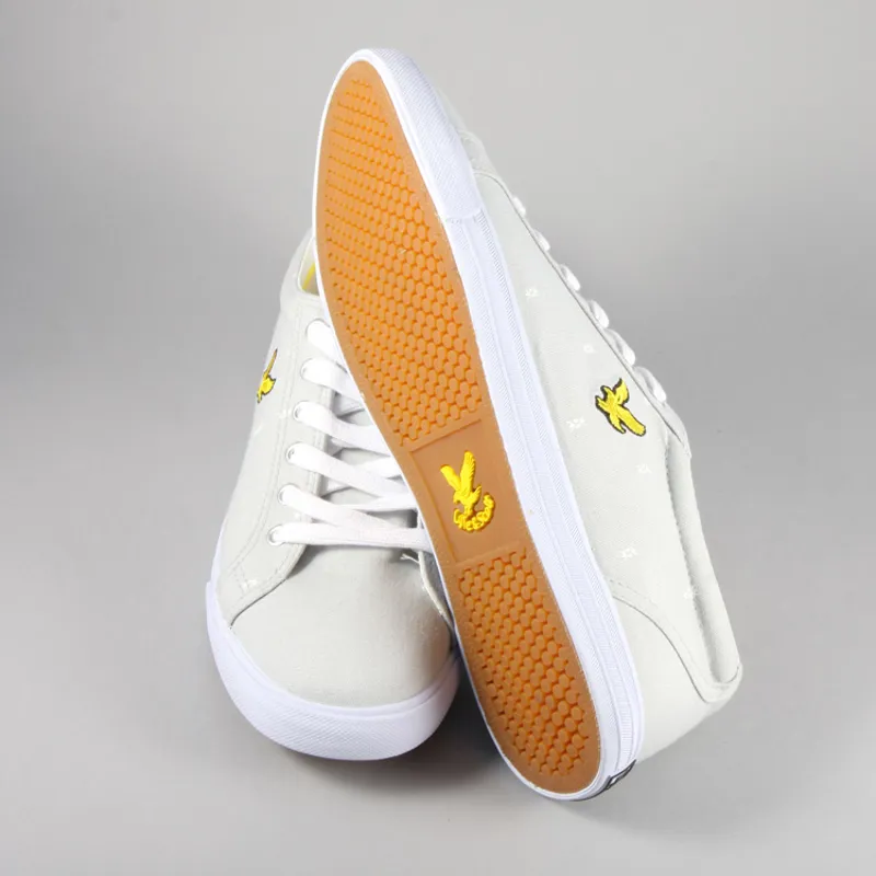 Lyle and Scott Halket Canvas Pump - Aluminium Grey-3